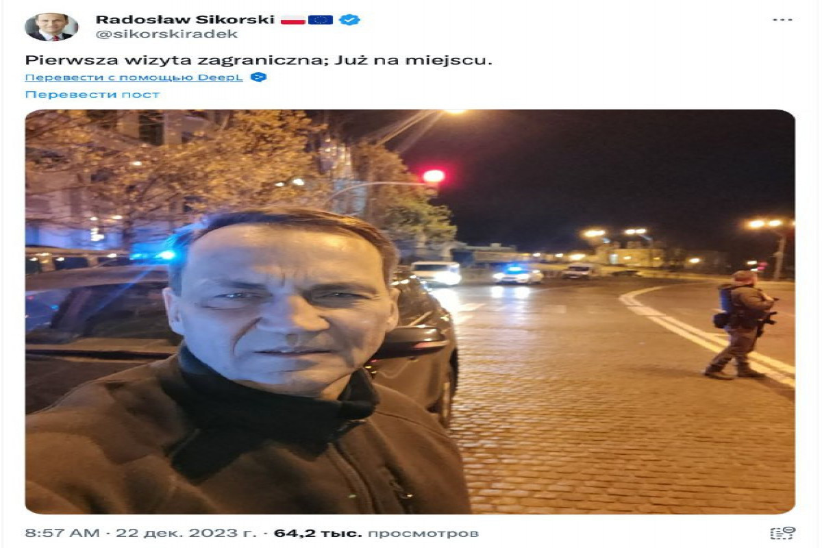 Polşa XİN rəhbəri Ukraynaya səfər edib