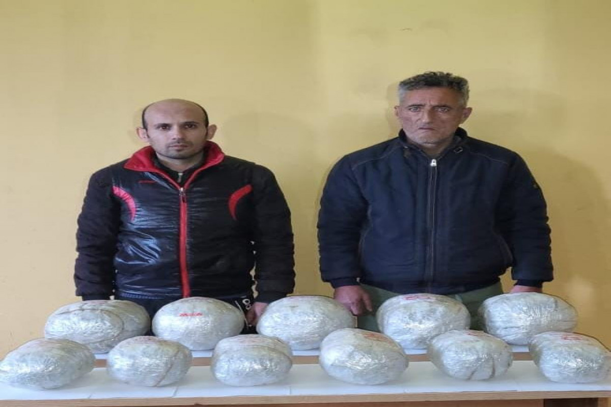 Dövlət sərhədində İran vətəndaşları saxlanılıb, 8 kq narkotik götürülüb
