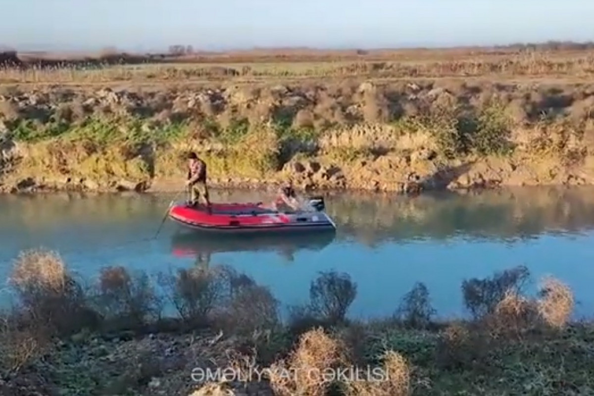 İmişlidə kanalda batması ehtimal olunan uşağın axtarışları davam edir - VİDEO