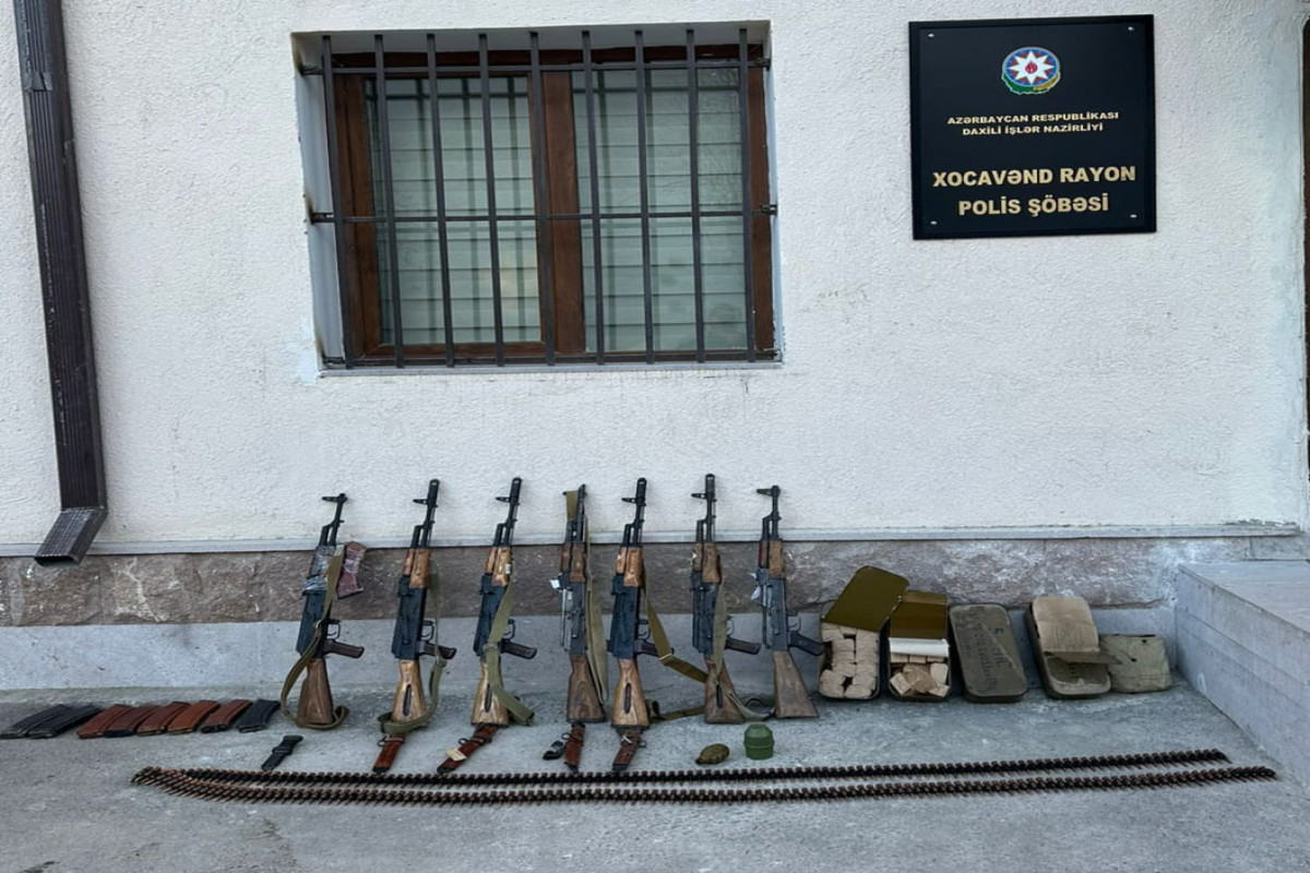 Xocavənddə xeyli sayda silah-sursat aşkarlanıb