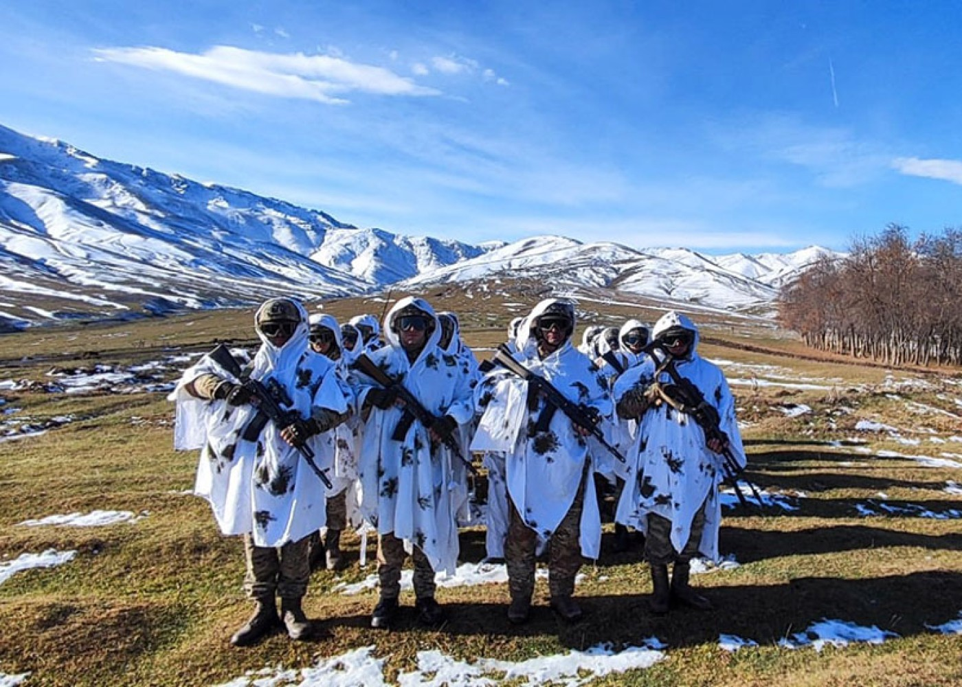 Komando bölmələri ilə məşğələlər keçirilir - FOTO