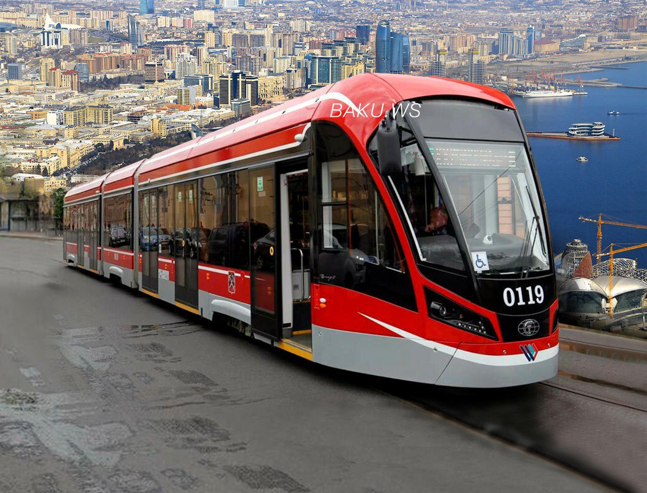 Bakıda relssiz tramvay xətləri olacaq